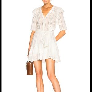 NWT beautiful Veronica Beard white eyelet dress